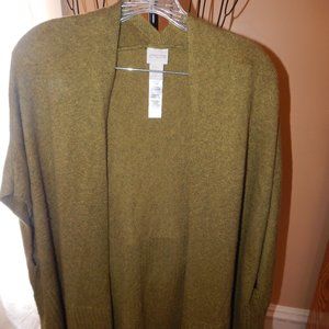 Ladies Chico's Sleeveless Cardigan - Shrug - Sweater  -- Green - OS